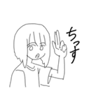 まえさがりちゃん（個別スタンプ：10）