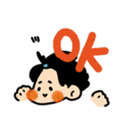 青の可愛い子（個別スタンプ：7）