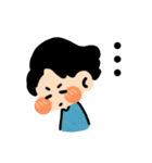 青の可愛い子（個別スタンプ：13）