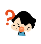 青の可愛い子（個別スタンプ：14）