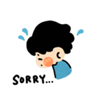 青の可愛い子（個別スタンプ：17）