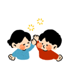 青の可愛い子（個別スタンプ：40）