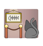 四角ネコちゃん（個別スタンプ：4）