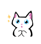 大人かわいい白猫さん(文字なし)（個別スタンプ：9）