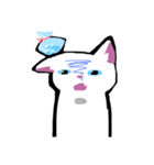 大人かわいい白猫さん(文字なし)（個別スタンプ：10）