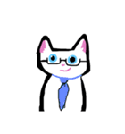 大人かわいい白猫さん(文字なし)（個別スタンプ：24）