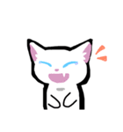 大人かわいい白猫さん(文字なし)（個別スタンプ：30）