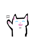 大人かわいい白猫さん(文字なし)（個別スタンプ：35）