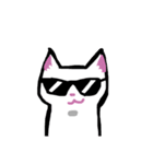 大人かわいい白猫さん(文字なし)（個別スタンプ：36）