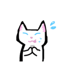 大人かわいい白猫さん(文字なし)（個別スタンプ：37）