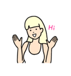 ゆたんぽタンクトップガールズ（個別スタンプ：1）