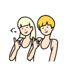 ゆたんぽタンクトップガールズ（個別スタンプ：4）