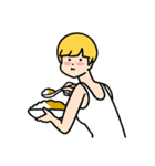 ゆたんぽタンクトップガールズ（個別スタンプ：19）