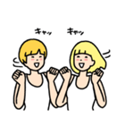ゆたんぽタンクトップガールズ（個別スタンプ：35）