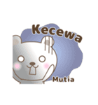 Cute bear stickers name, Mutia（個別スタンプ：29）