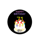 動く☆61〜80歳の誕生日ケーキ、バースデー（個別スタンプ：15）