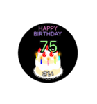 動く☆61〜80歳の誕生日ケーキ、バースデー（個別スタンプ：19）