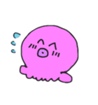 シンプルなタコ二匹（個別スタンプ：2）