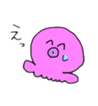 シンプルなタコ二匹（個別スタンプ：33）