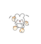 うさぎとハムでの日常（個別スタンプ：1）