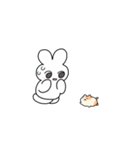 うさぎとハムでの日常（個別スタンプ：7）