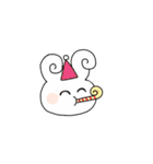 うさぎとハムでの日常（個別スタンプ：16）
