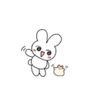 うさぎとハムでの日常（個別スタンプ：23）
