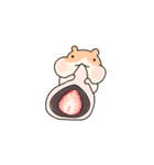 うさぎとハムでの日常（個別スタンプ：35）