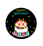 11月生まれの誕生日ケーキ☆日付入り（個別スタンプ：4）