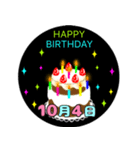 10月生まれの誕生日ケーキ☆日付入り（個別スタンプ：4）