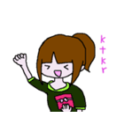 オタク系女子スタンプ（個別スタンプ：1）