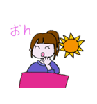 オタク系女子スタンプ（個別スタンプ：9）
