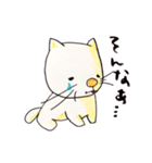 シロネコみぞれの気持ち（個別スタンプ：4）