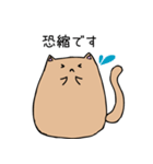 ふっくら猫敬語スタンプ（個別スタンプ：16）
