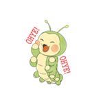 この世に出てきて一日になった幼虫フラ（個別スタンプ：17）