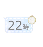 ☆パステルカラーの時計スタンプ☆（個別スタンプ：20）