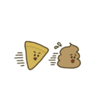 逃げ出したチョコレートソフトクリーム（個別スタンプ：1）