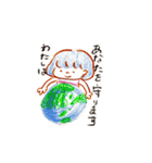 よくいる女の子スタンプ（個別スタンプ：1）
