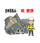 日本百名山 登山女子 北アルプス0121e（個別スタンプ：20）