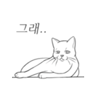 万事が面倒な猫（個別スタンプ：25）