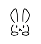 うさぎさんが友達になってあげます（個別スタンプ：1）