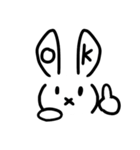 うさぎさんが友達になってあげます（個別スタンプ：3）