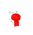 りんご人間  思春期こころのさけび編（個別スタンプ：2）