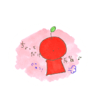 りんご人間  思春期こころのさけび編（個別スタンプ：6）