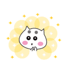 マロ眉メイク猫 日常の生活（個別スタンプ：9）