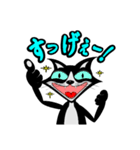 ハチワレ3 はちわれ くろねこ（個別スタンプ：1）