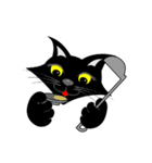 ハチワレ3 はちわれ くろねこ（個別スタンプ：8）
