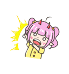 悪魔ナタリアちゃん と 天使T3君（個別スタンプ：11）