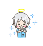 悪魔ナタリアちゃん と 天使T3君（個別スタンプ：14）