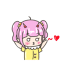 悪魔ナタリアちゃん と 天使T3君（個別スタンプ：25）